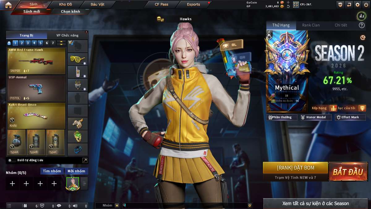 shop acc cf uy tin gia re